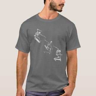 Skateboarding Skeletons Grunge Aesthetic Unique Gi T-Shirt
