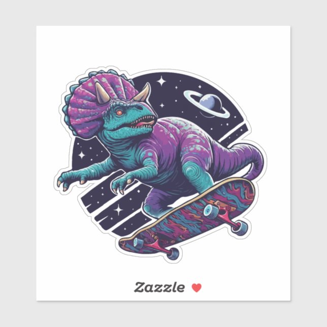 Skateboarding Space Dinosaur (Sheet)