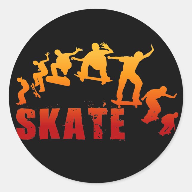 Skateboarding stickers (Front)