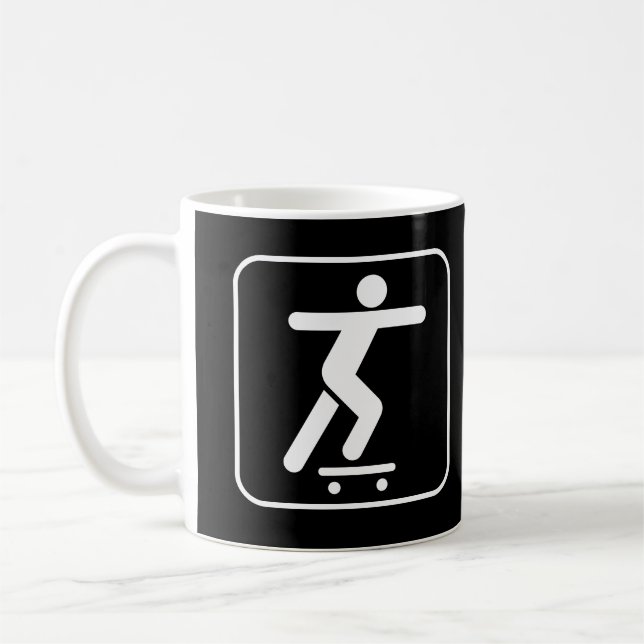 Skateboarding Symbol Mug (Left)