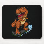 Skateboarding T-rex - Cute Trex Dinosaur Skateboar Mouse Pad<br><div class="desc">Skateboarding T-rex - Cute Trex Dinosaur Skateboarder</div>