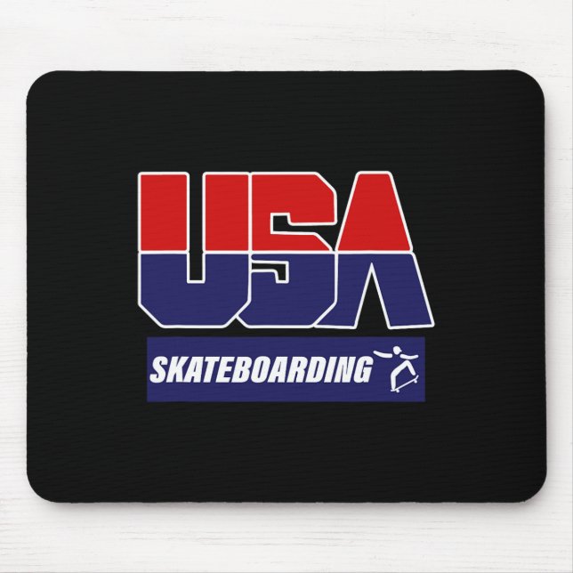 Skateboarding Usa  Mouse Pad (Front)