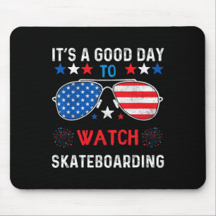 Skateboarding Usa Support The Team Sungles Usa Fla Mouse Pad