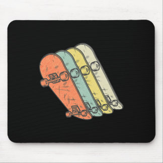 Skateboarding - Vintage Skateboarder Retro Skatebo Mouse Pad