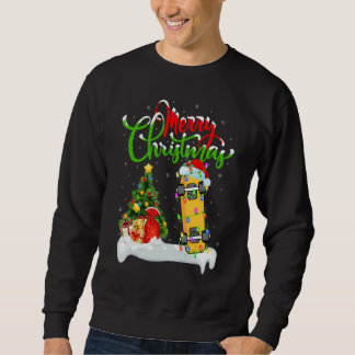 Skateboarding   Xmas Decorations Skateboarding Chr Sweatshirt