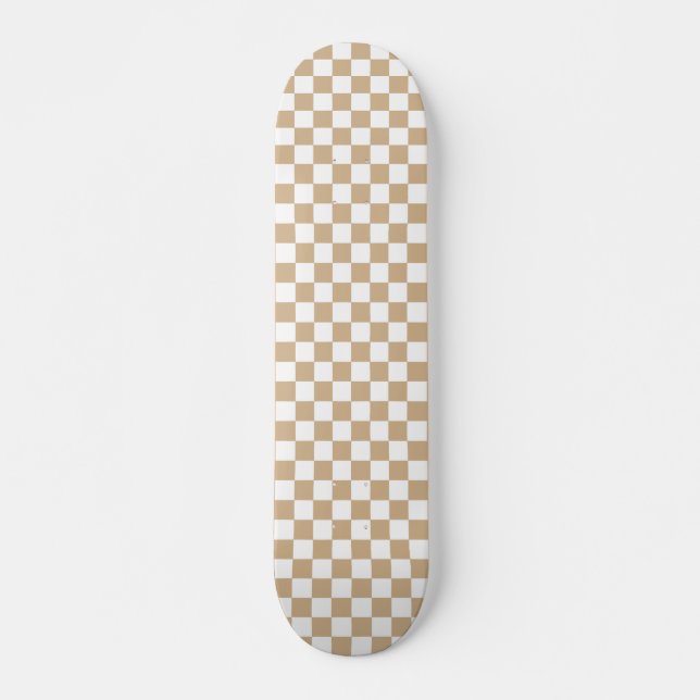 Skateboards Checker Pattern-black and white  (Front)