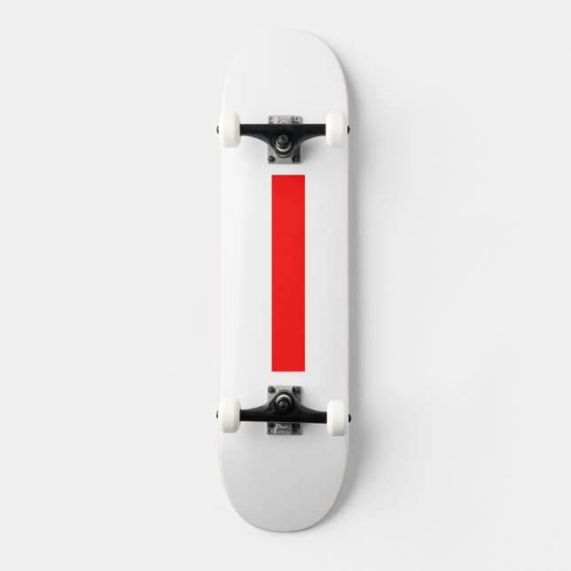 Skater Board Create Your Own Custom RED Skateboard (Front)