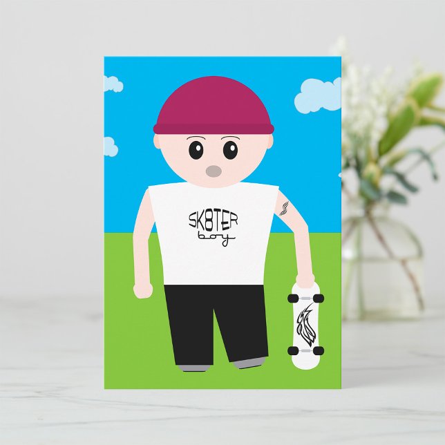 Skater Boy Invitation (Creator Uploaded)
