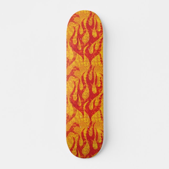 Skater Boy Red Flames Skateboard (Front)