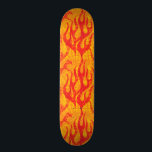 Skater Boy Red Flames Skateboard<br><div class="desc">This skateboard is on fire with cool yellow and red flames from our Skater Boy collection.</div>