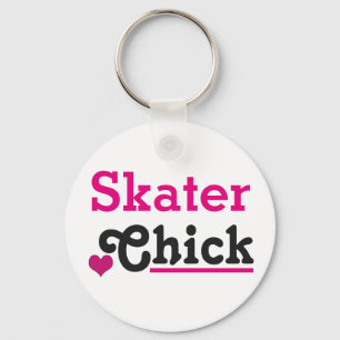Skater Chick Key Ring