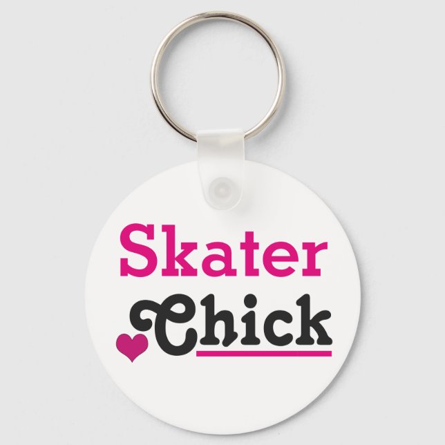 Skater Chick Key Ring (Front)