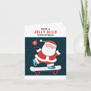 Skater Christmas Holiday Cards
