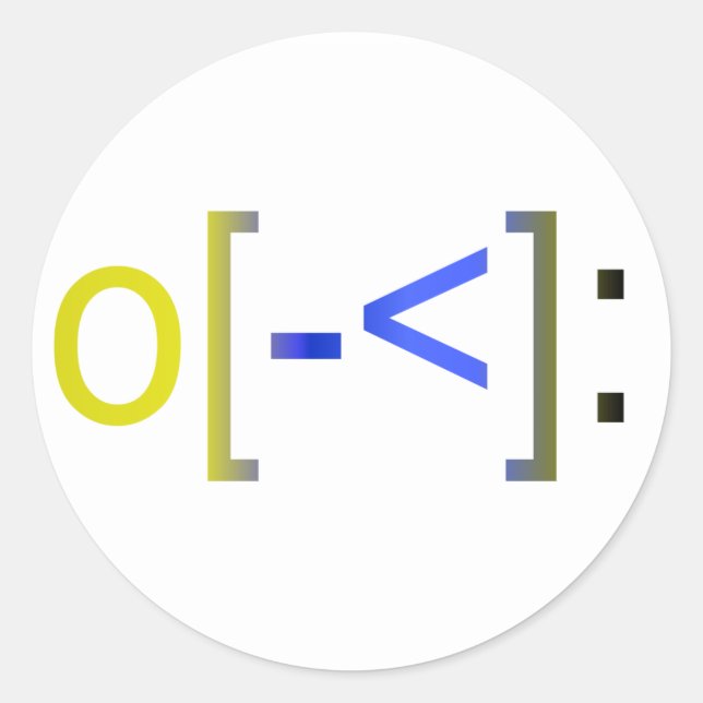 skater classic round sticker (Front)