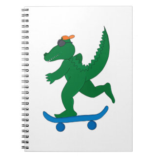 Skater Crocodile Notebook