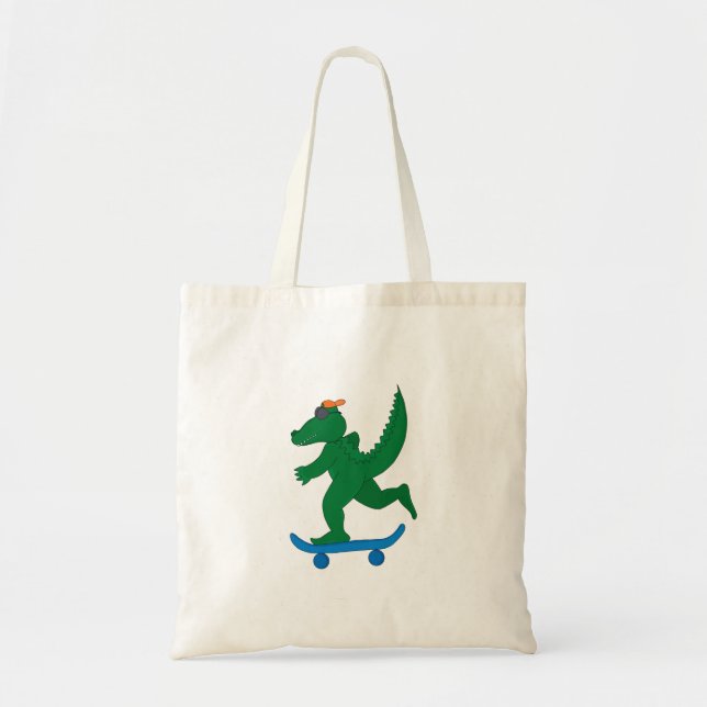 Skater Crocodile Tote Bag (Front)