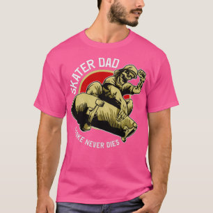 Skater Dad Stoke Never Dies Skeleton Air T-Shirt