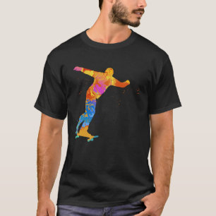 Skater Designs Kids Boys Skating Skateboard Grap T-Shirt