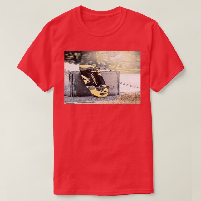 skater extreme stunt using skateboard in extreme o T-Shirt (Design Front)