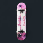 Skater Girl Gone Wild skateboard<br><div class="desc">Gate your feet on this Winning Skater board! Make this skateboard your own by adding your text. To access advanced editing tools, please go to "Personalise this template" and click on "Details", scroll down and press the "click to customise further" link. Ideal for any Occasion such as birthday or Graduation,...</div>