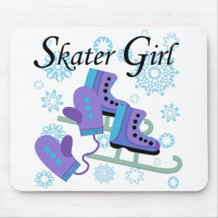 Skater Girl Mouse Pad