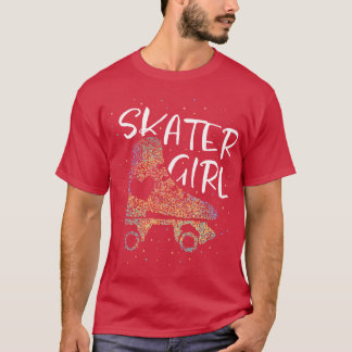 Skater Girl Roller Skates Roller Skating T-Shirt
