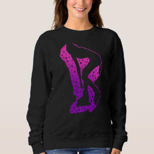 Skater Girl Rollerblading Women's Skate Roller Rol Sweatshirt