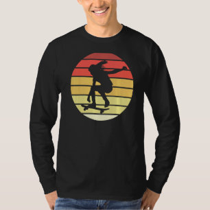 Skater Girl Skateboard Girls Skateboarding Retro V T-Shirt
