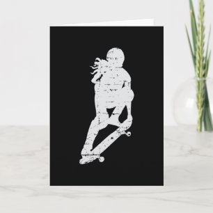 Skater Girl Skateboard Sk8 Skating Skate Gift Idea Card