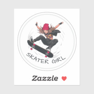 Skater Girl Skateboarding 