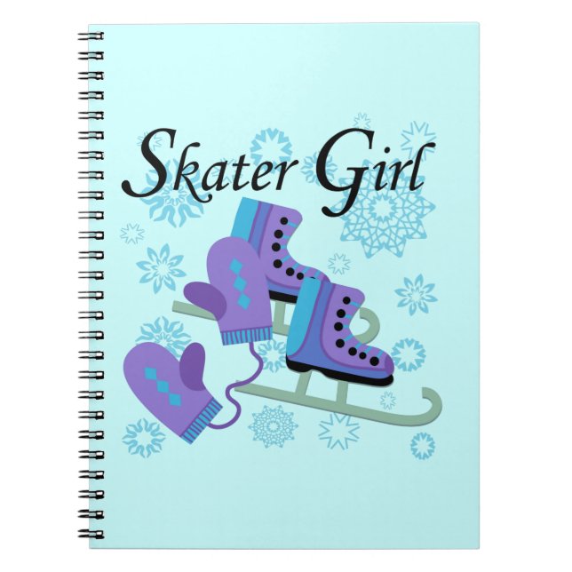 Skater Girl Spiral Notebook (Front)
