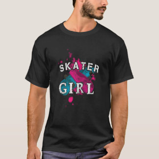 Skater Girl Street  Skating Board Boarding Skatebo T-Shirt