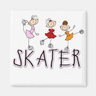 Skater Girl T-shirts and Gifts Magnet