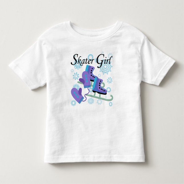 Skater Girl Toddler T-Shirt (Front)