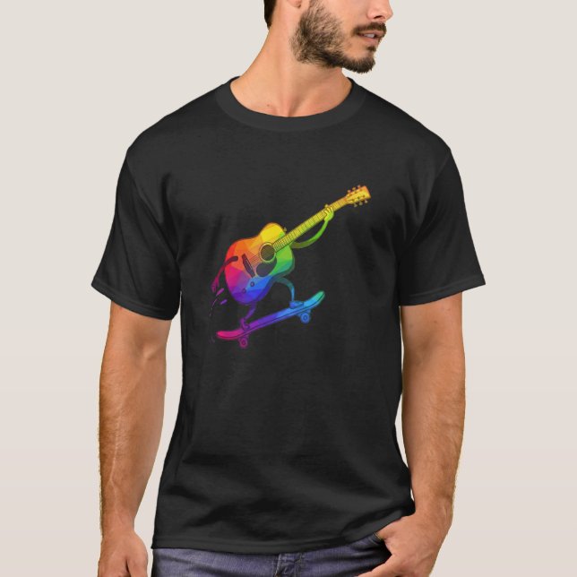 Skater Guitar T-Shirt (Front)