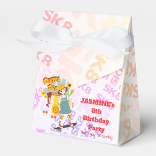 Skater Park Fun Girl Birthday Party Favour Box