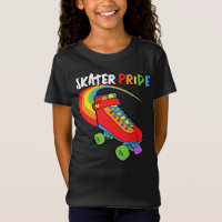 Skater Pride Rainbow Cartoon Roller Skate