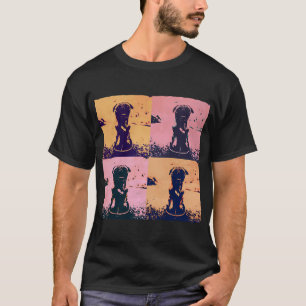 Skater Pug Dog Pop Art T-Shirt