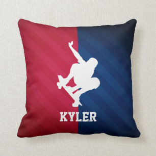 Skater; Red, White, and Blue Cushion