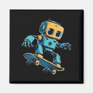 Skater Robot Costume Magnet