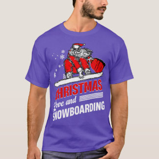 Skater Skateboard Christmas Love Snowboarding 1 T-Shirt