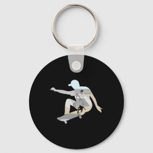 Skater Skateboarding - City Skateboarder  Key Ring