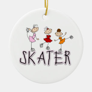 Skater T-shirts and Gifts Ceramic Tree Decoration