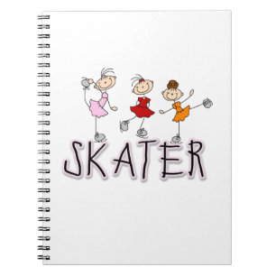 Skater T-shirts and Gifts Spiral Notebook