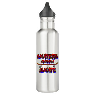 Skaters Gonna Skate - Red Blue Graffiti 710 Ml Water Bottle