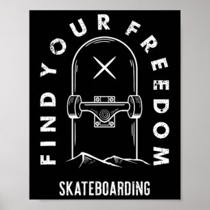 Skaters Having Fun Pro Skateboarding Life For Teen Poster