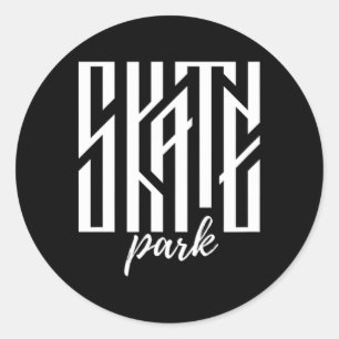 Skaters Having Fun Pro Skateboarding Life Gift For Classic Round Sticker