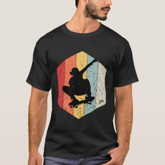 Skaters Having Fun Retro Sunset Skateboard Gift Te T-Shirt