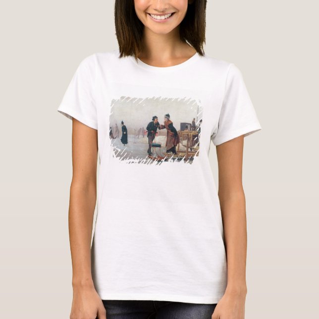 Skaters on Lake Valentino T-Shirt (Front)