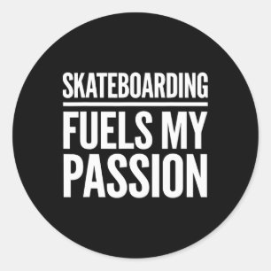 Skaters Skater Skateboard Skater Boy Skateboarding Classic Round Sticker